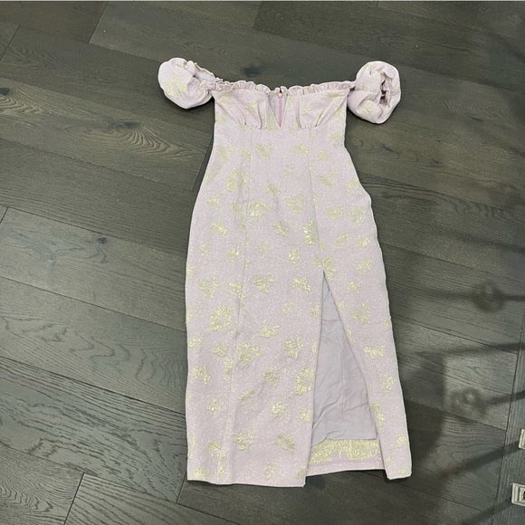 Majorelle Puff Sleeve Midi Dress - Picture 1 of 2